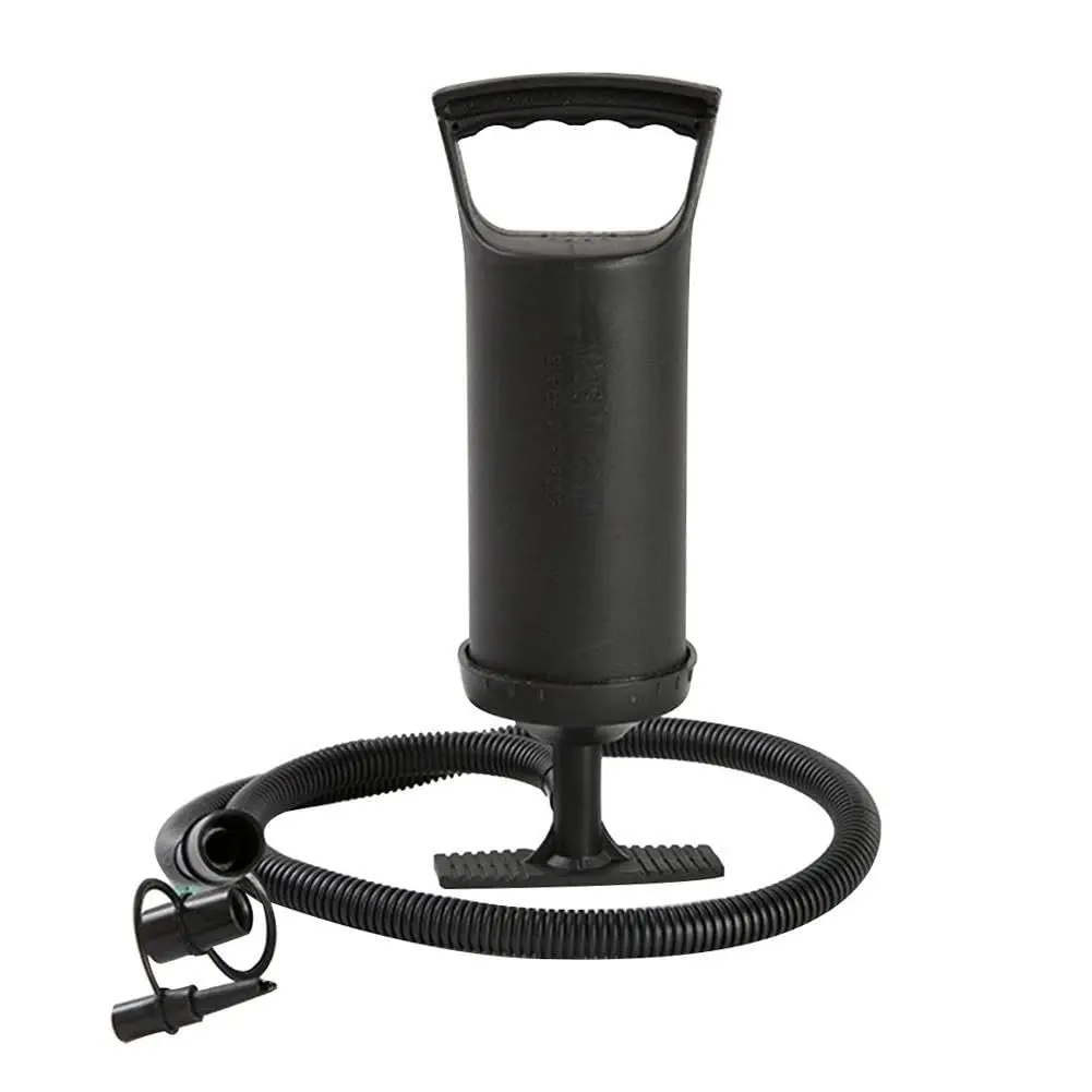 Bomba de Ar Manual para Infláveis, 30cm, com Suporte para Pés, Tubo Liso, Design Prático