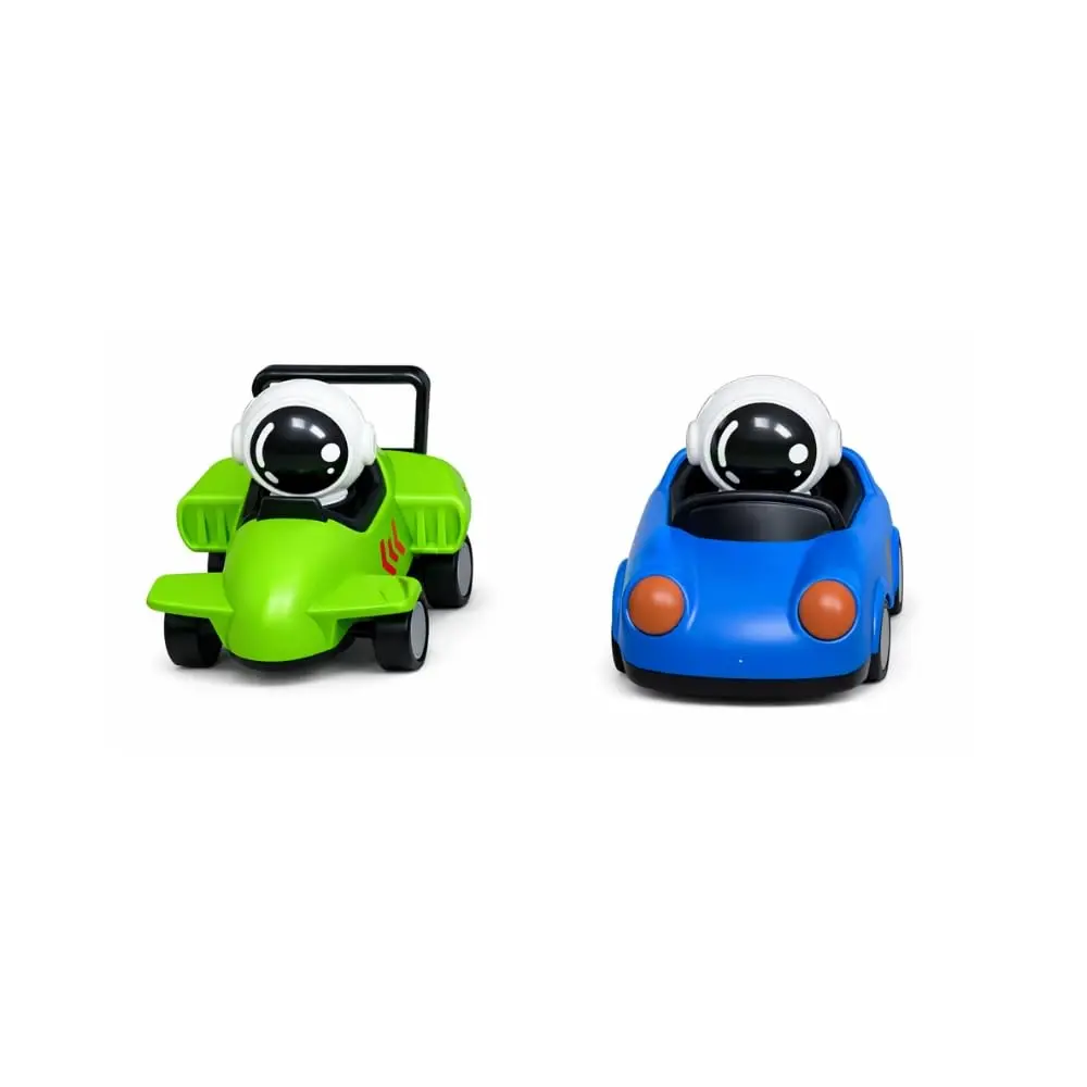 Carrinhos de Brinquedo com Astronautas, Movimento por Fricção, Sem Pilhas, 4 Cores (Vermelho, Amarelo, Verde, Azul) (Azul e Verde) - 1