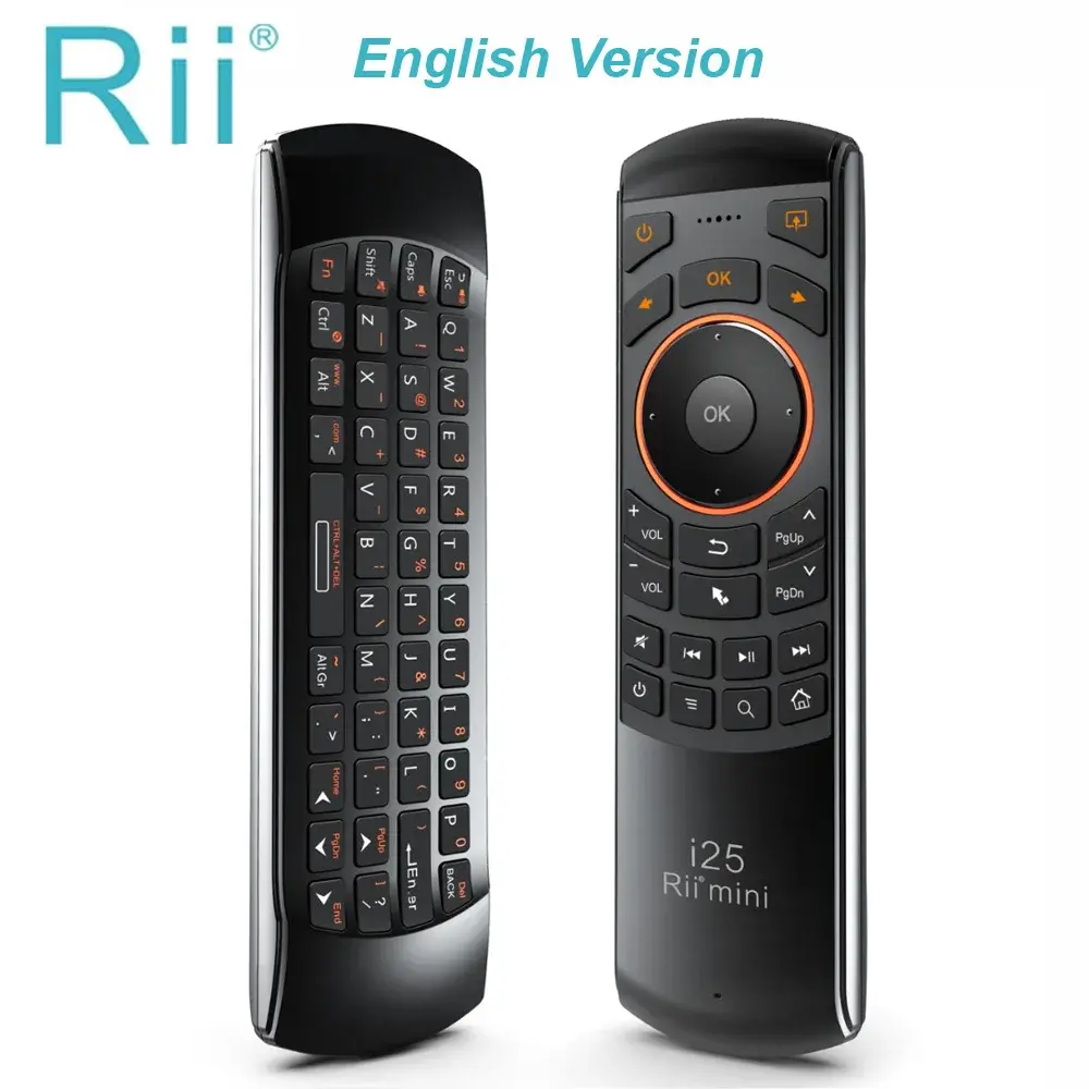 Rii I25 2.4G Mini Teclado Sem Fio com Controle Remoto IR para PC, Tablet e Smart TV Box Android - 1
