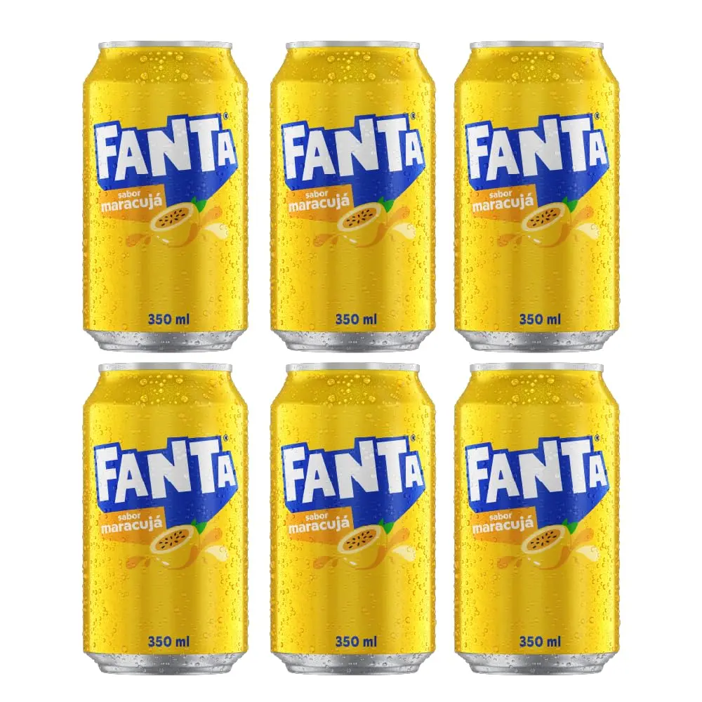 Pack de Refrigerante Fanta Maracuja Lata 350ml - 6 unidades - 1