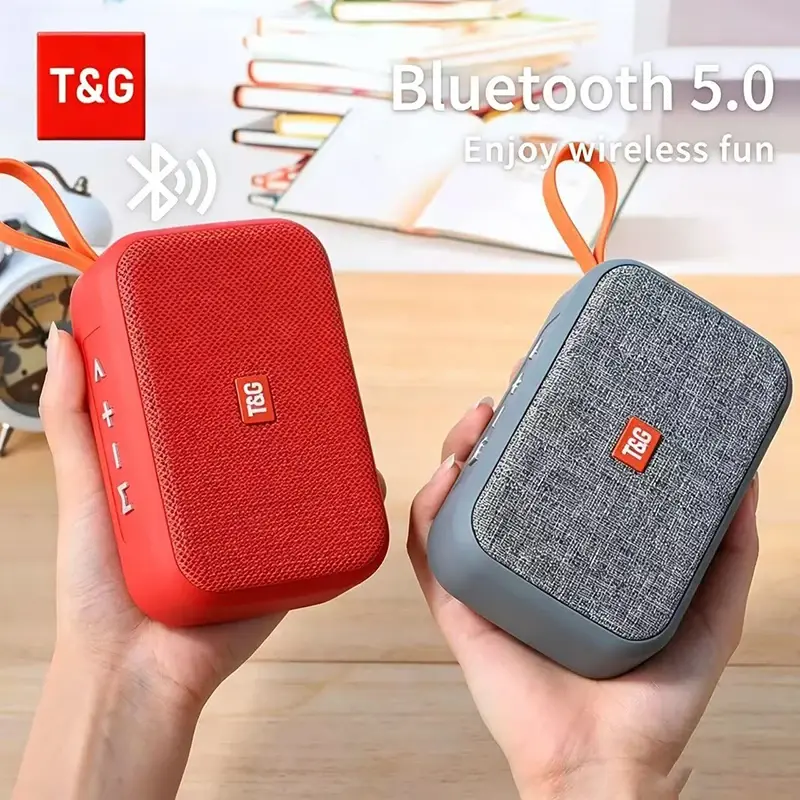 Caixa de Som Bluetooth Sem Fio Portátil com Rádio FM, Subwoofer Pequeno à Prova d'Água, Caixa de Som para Computador PC AUX - 1