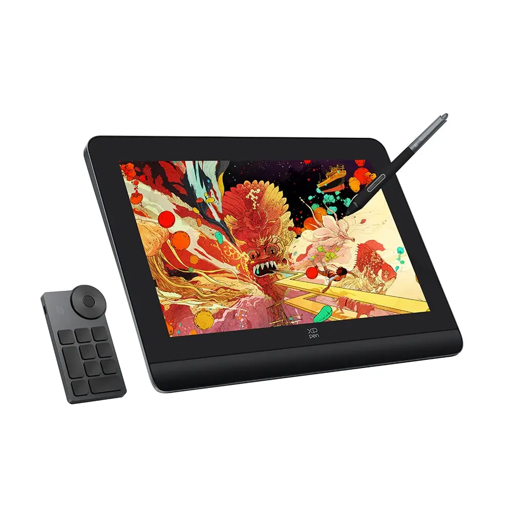 XPPen Artist Pro 14 (Gen 2) Mesa Digitalizadora com Tela 16K Níveis com Teclas de Atalho, Suporte Dobrável, Profissional Desenho Display