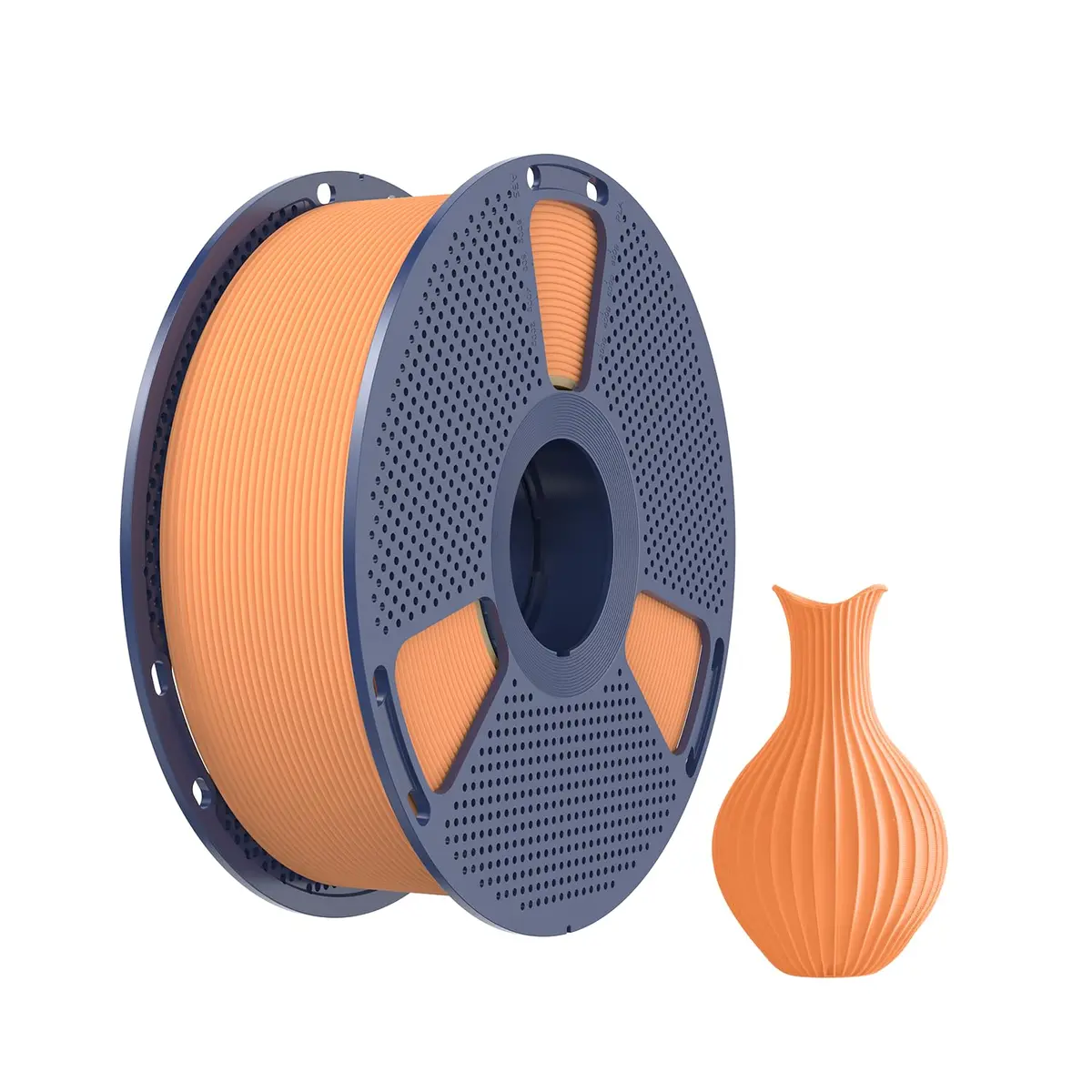 Creatorally Filamento PLA Fosco Alta Velocidade 3D 1,75mm 1kg, Laranja Sol Fosco, Compatível com Impressoras FDM
