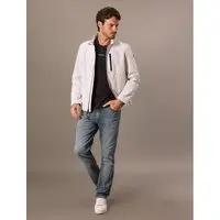 Jaqueta Calvin Klein Basic Flat Fleece - Branco Jaqueta Calvin Klein Basic Flat Fleece Branco Gg