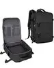 Mochila de viagem coowoz unissex, grande, mala de mão, mochila para trilha, Preto, Large