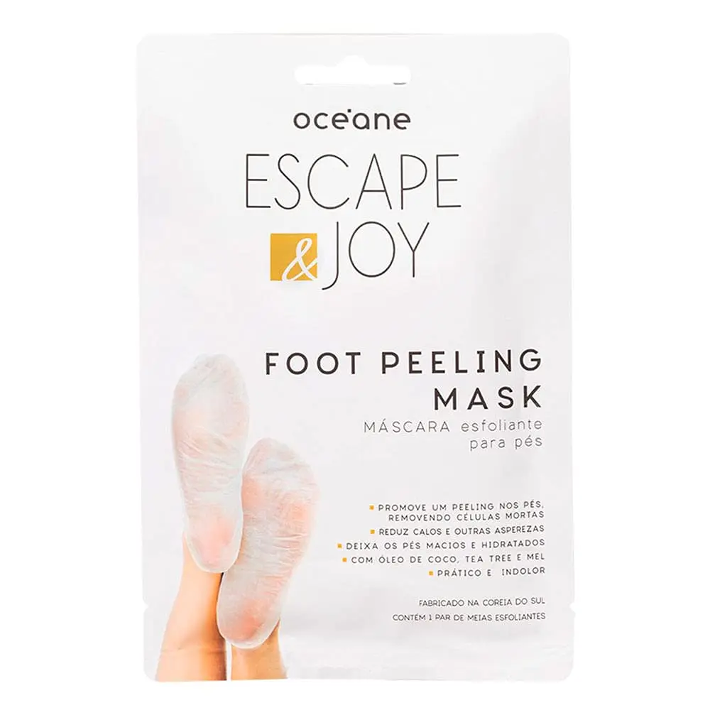 Océane Máscara Esfoliante para Pés com Óleo de Coco - Foot Peeling Mask 1 Par - 1