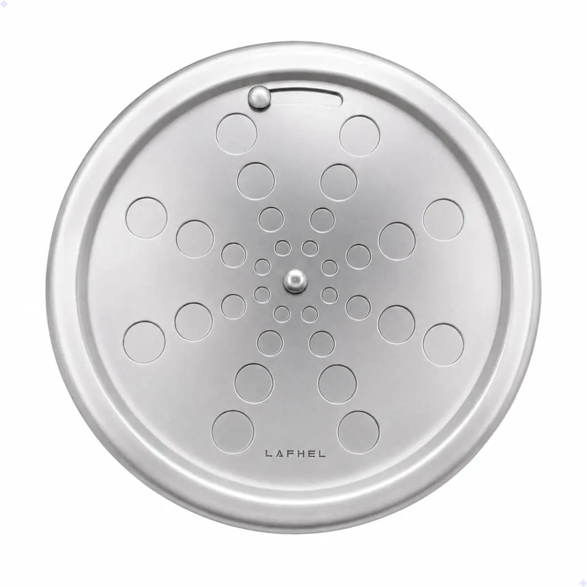 Ralo Grelha LAFHEL 15x15 cm Aço Inox com Fecho Rotativo - 1