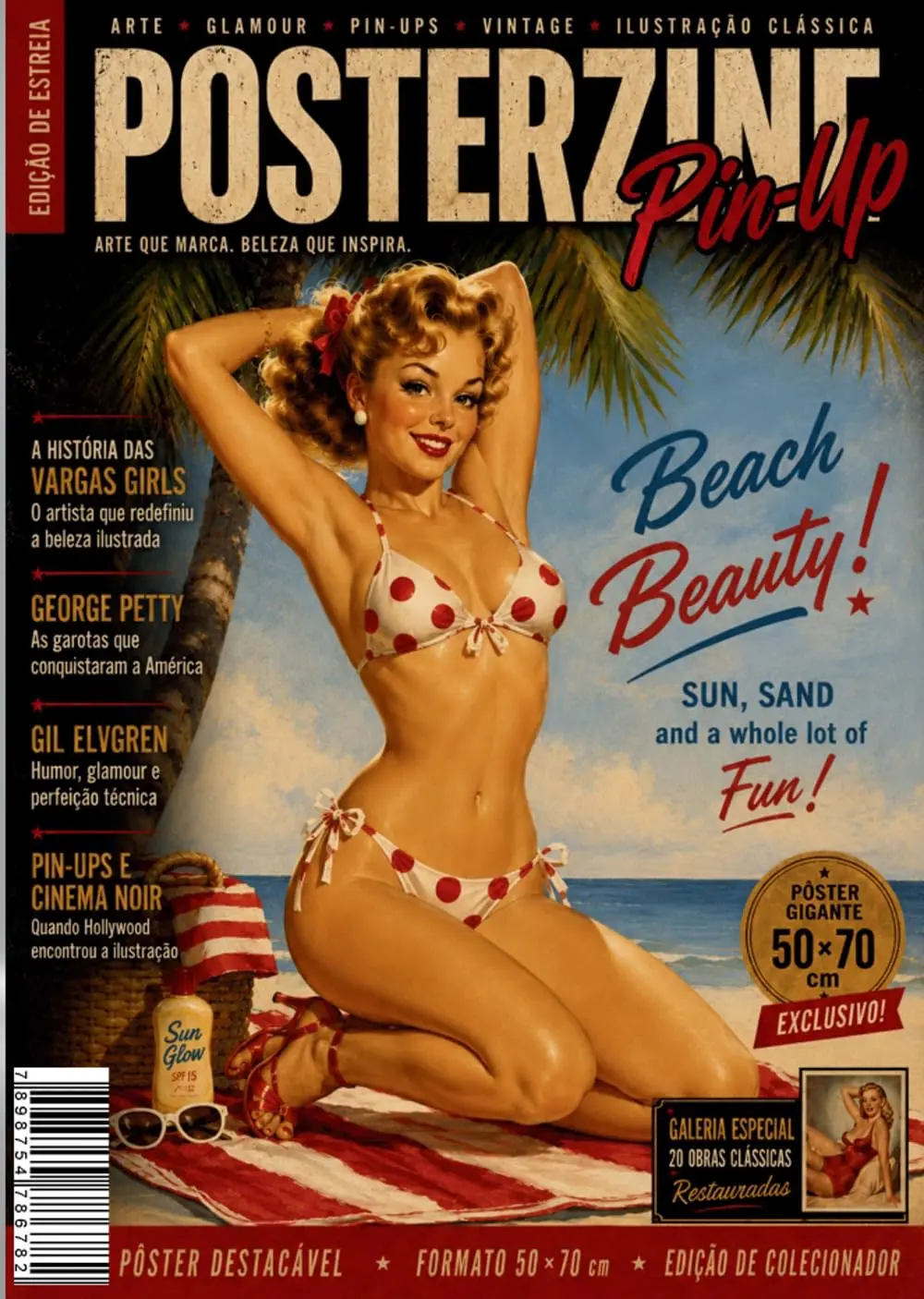 Posterzine Pin-Up - Praia