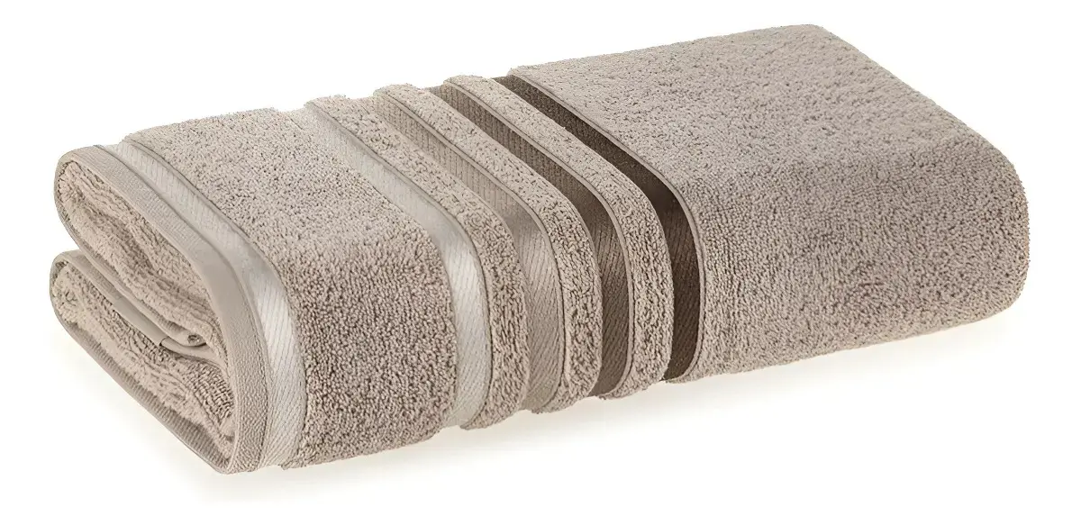 Toalha De Banho Karsten Lumina 100% Algodão Fio Penteado Cor Lunar Lisa