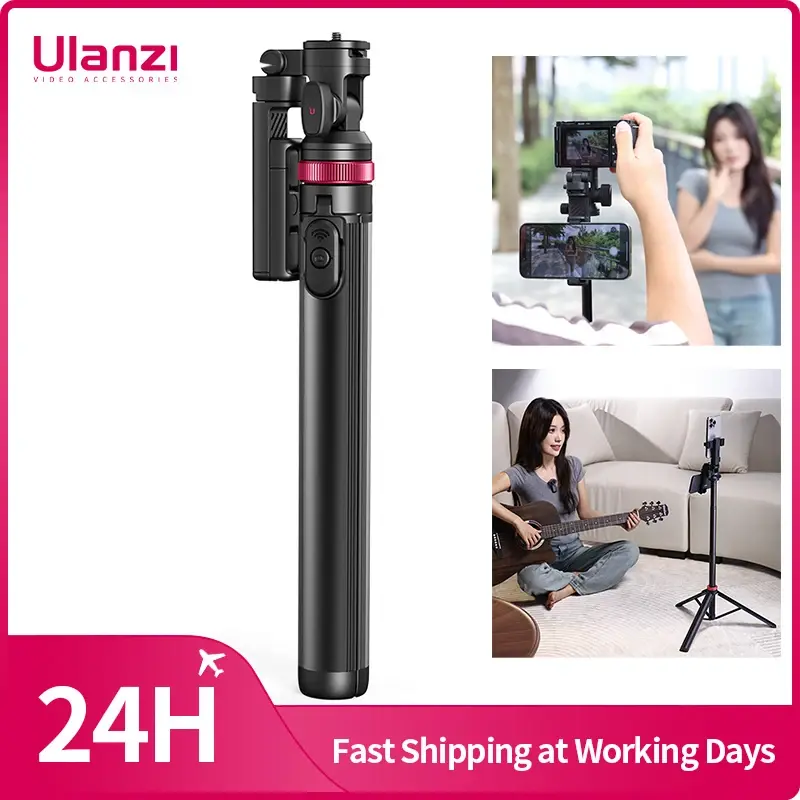 Tripé de liberação rápida Ulanzi MT-78 para câmera smartphone luz de preenchimento Max1.85m tripé selfie com controle remoto - 1