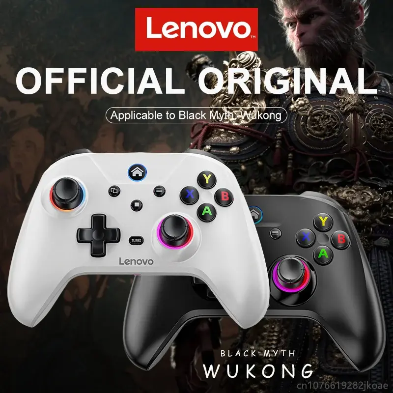 Novo controlador sem fio lenovo s02 bluetooth gamepad para nintendo switch, pc, android tv, ios pc joysticks seis eixos dupla vibração - 1