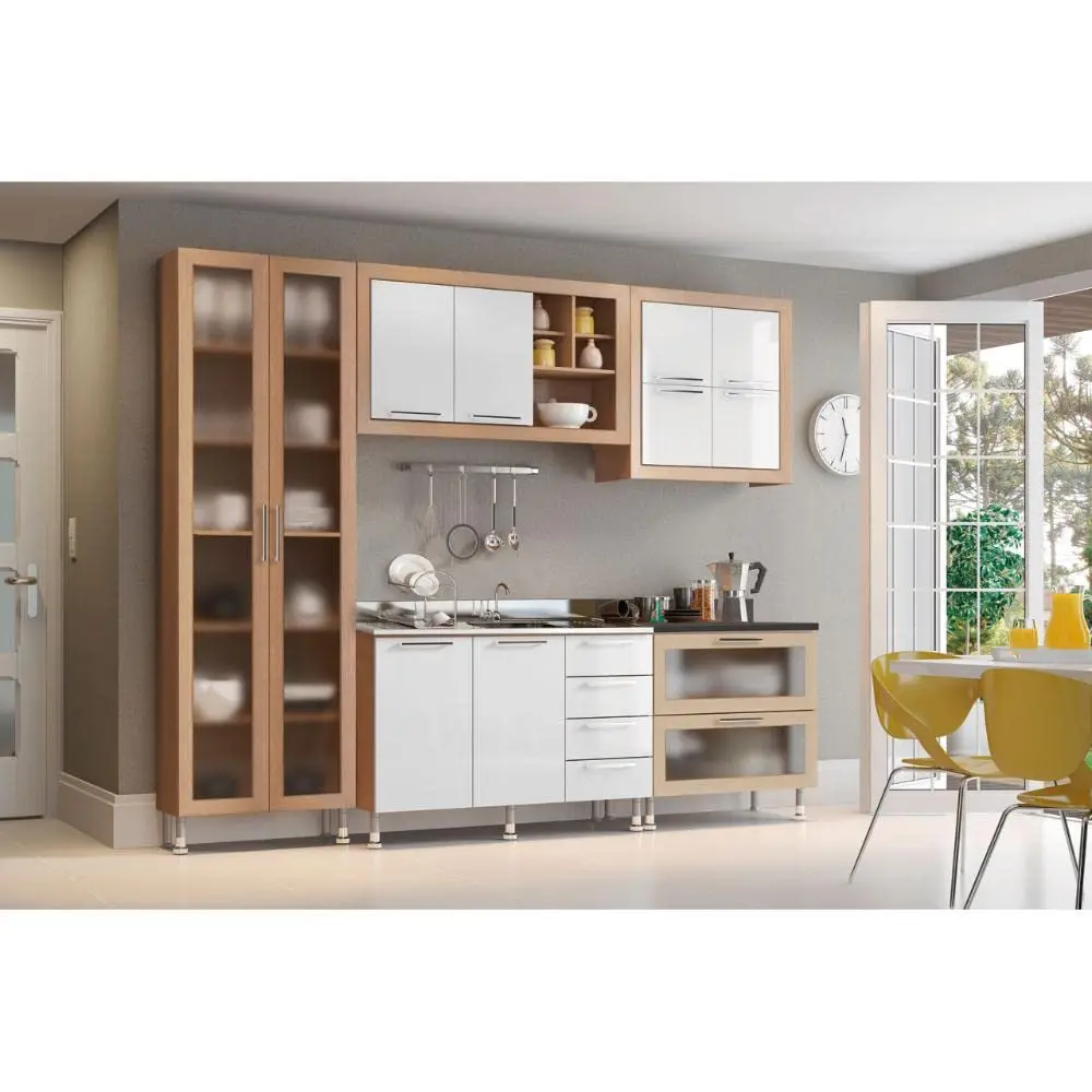 Armário de Cozinha Ditália Aspen 5 Peças Carvalho/branco A10
