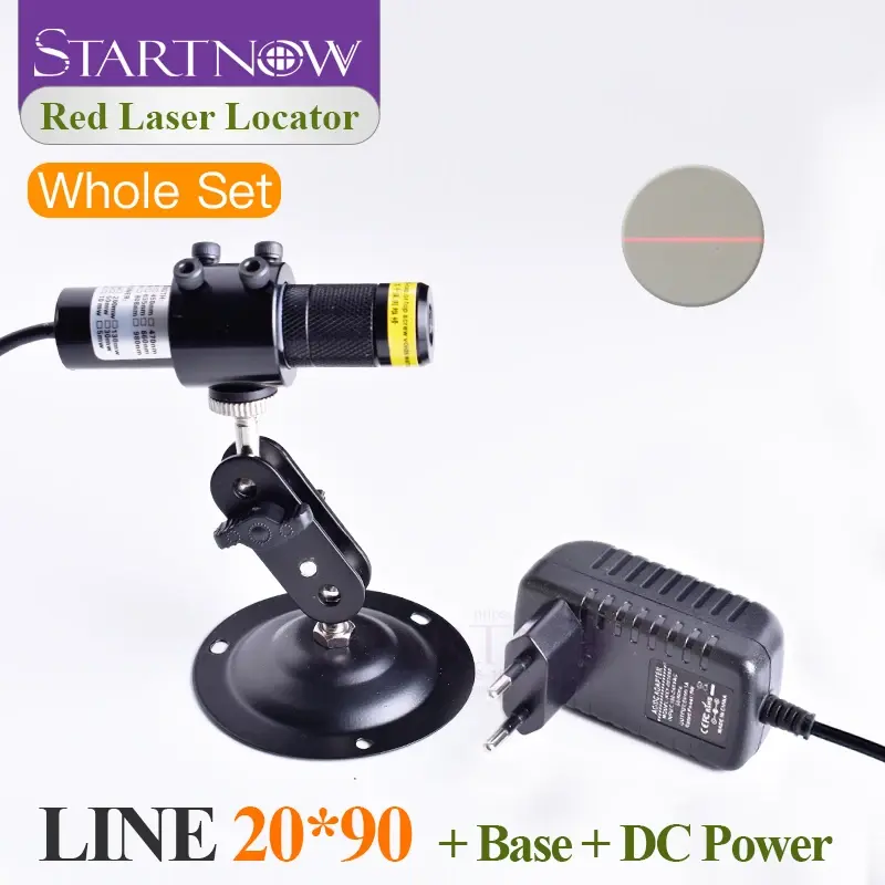 Conjunto de 20*90 660nm 100mw com Estojo de Bateria, Módulo Vermelho para Alinhamento de Feixe de Laser, Localizador de Linha para Posicionamento de Luz em Máquinas de Marcenaria