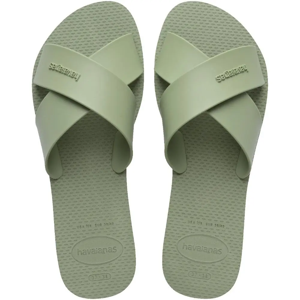 Chinelo Havaianas Aqua Feminino - Cor Smoke Green (BR, Adulto, Faixa Numérico, 39, 40)