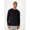 【Tam.: P M G e GG】Camiseta Hering Básica Manga Longa World Masculina - Preto - 1