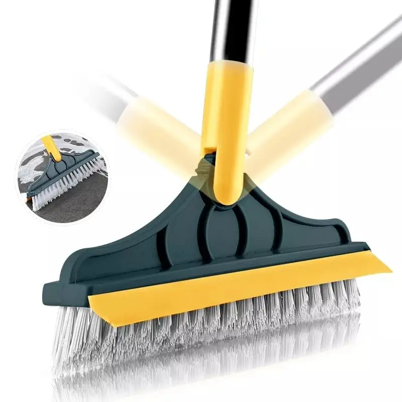 Escova 3 Em 1 Vassoura Rodo Gap Limpeza Esfregão Mop Limpa - 1