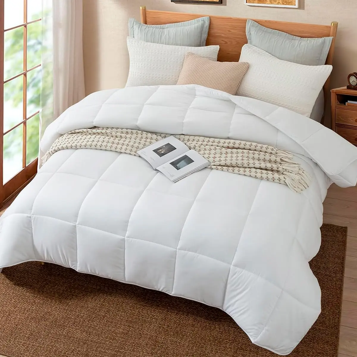 Edredom Ecopluma Toque de Pluma Queen 240 X 260 Branco Camesa - 1