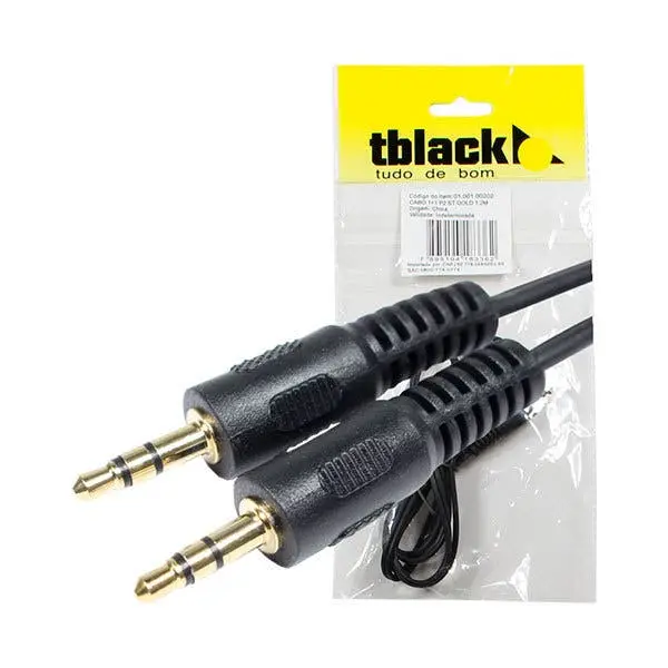 Cabo P2 ST Gold 1,2Metros Tblack - 1