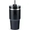 Stanley - Copo Quencher H2.0 FlowState 591ml - Copo de aço inoxidável com tampa, isolamento a vácuo, Black 2.0 - 1