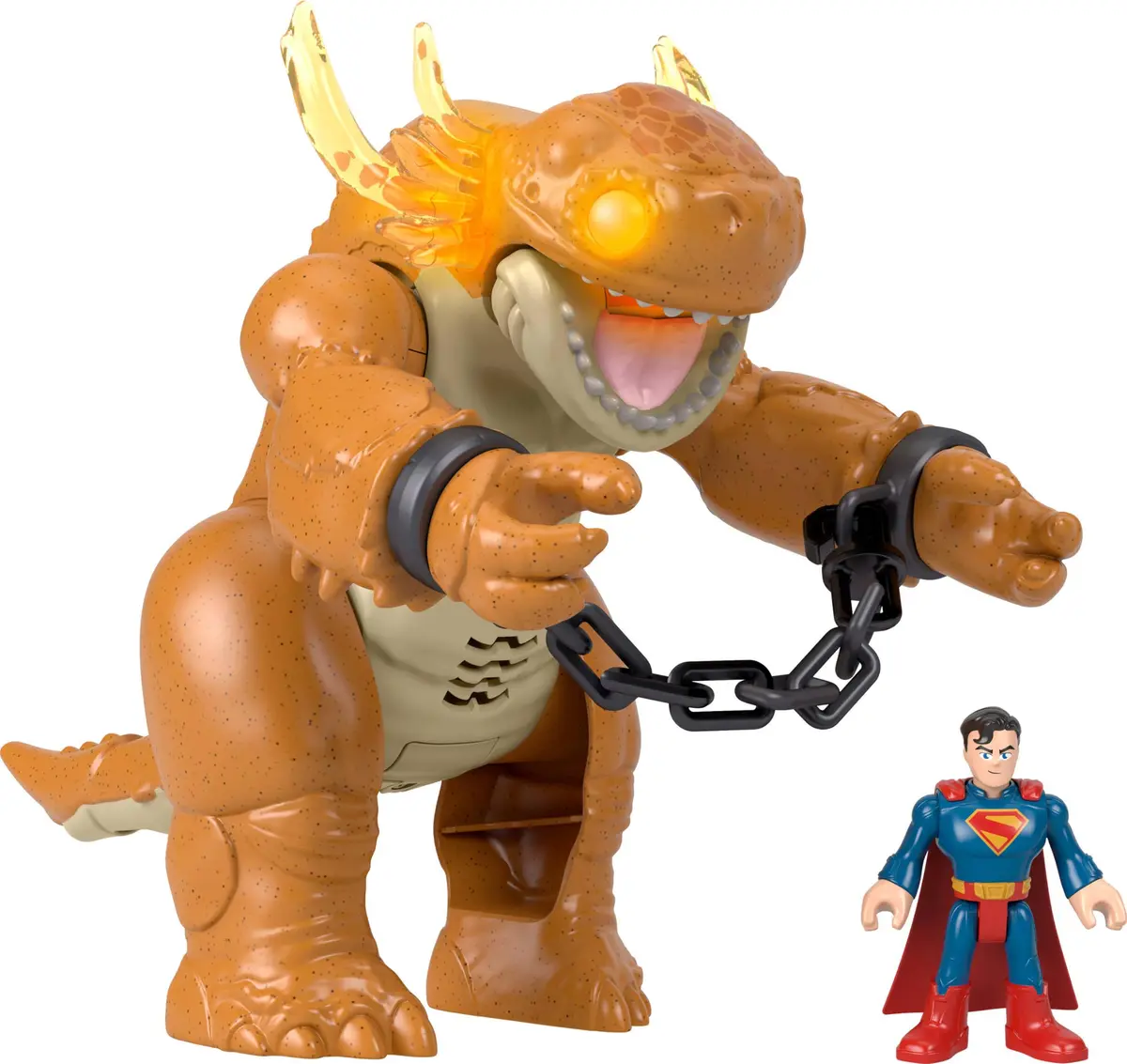 Boneco Superman e Kaiju DC Comics Imaginext Mattel. Heróis e monstros em batalha épica com movimento dinâmico. para crianças a partir de 3 anos.