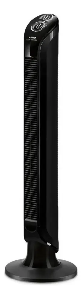 Ventilador De Torre Arno Com 03 Velocidades Preto Neole Cor das pás -
