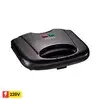 REEMBALADO: Sanduicheira Arno SACB Compacta com Placas Antiaderente Preta - 220V - 1