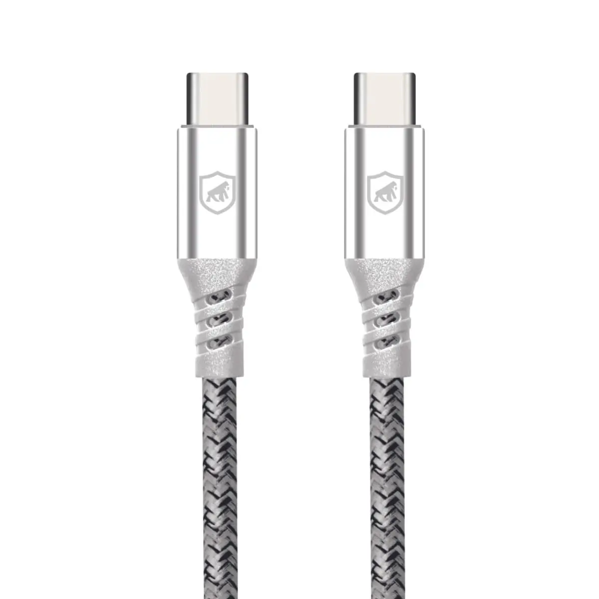 Gshield Cabo Tipo C para USB C Ultra Rápido Carregamento 5A até 100 Watts com Power Delivery e Chip E-Marker, Dual Tech (1,8 Metros, Branco) - 1