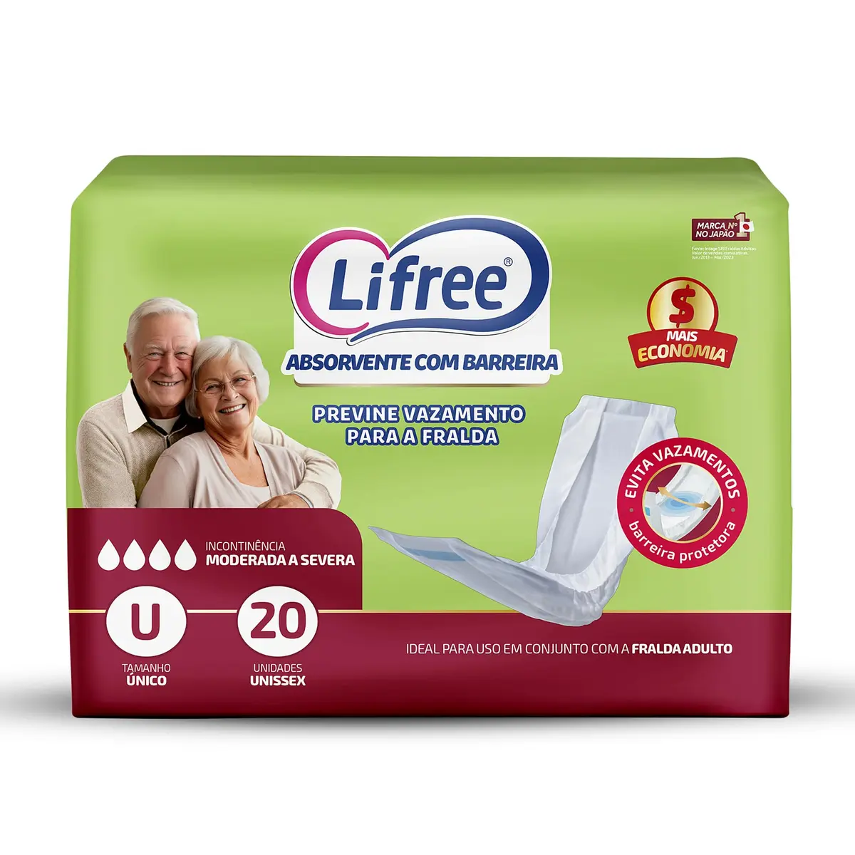 Lifree Absorvente Geriátrico 20 Unidades