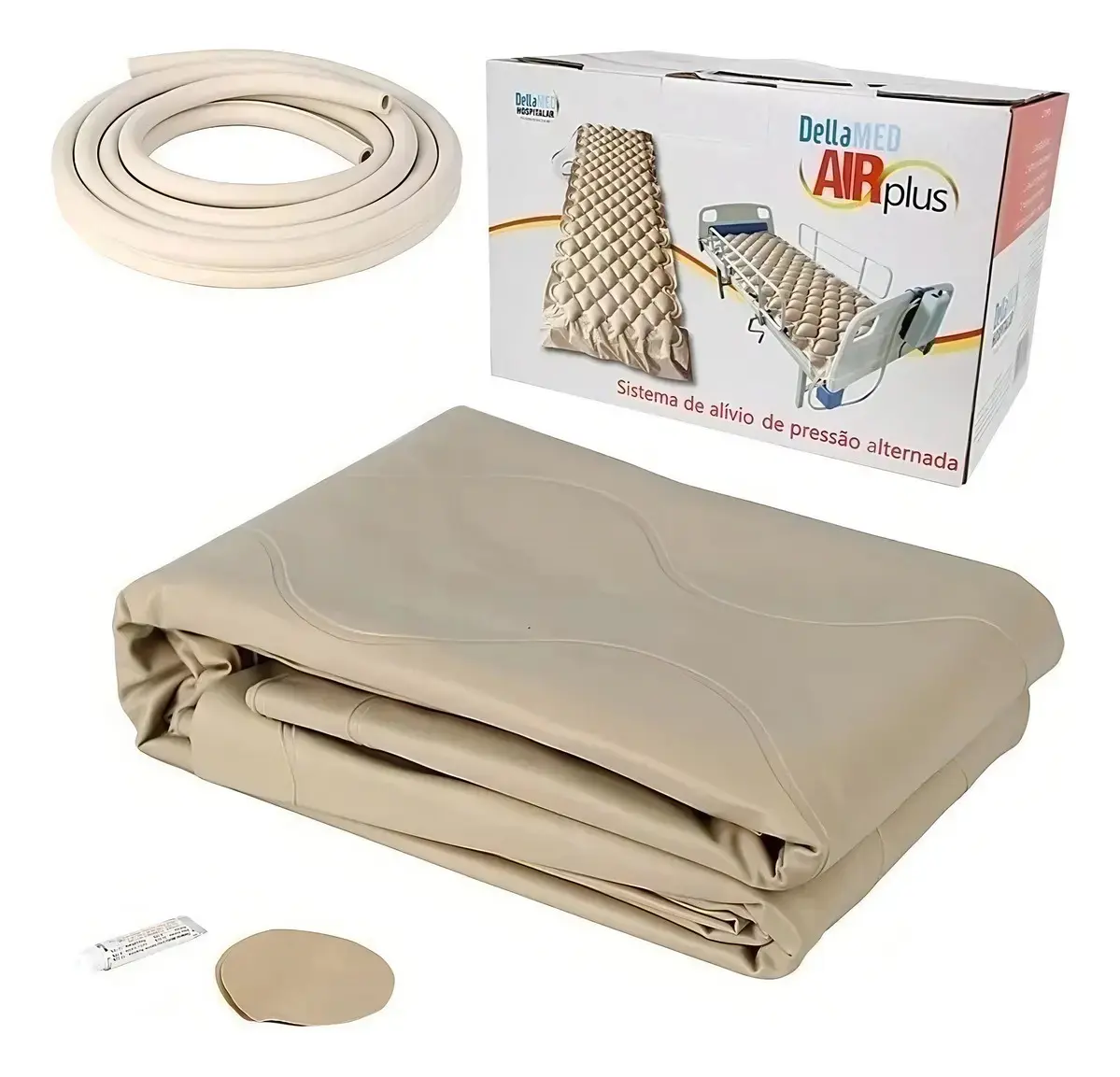 Colchão Pneumático Ortopédico Anti Escaras Dellamed AirPlus até 135kg 220V