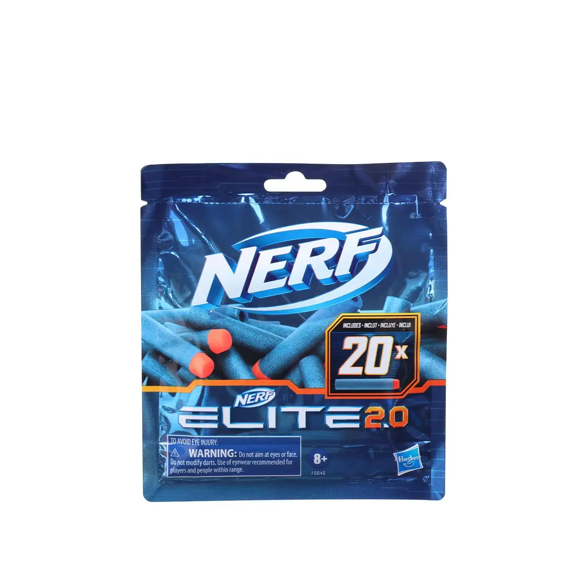 Nerf, Kit de 20 Dardos de espuma Elite 2.0 - Compatível - 1
