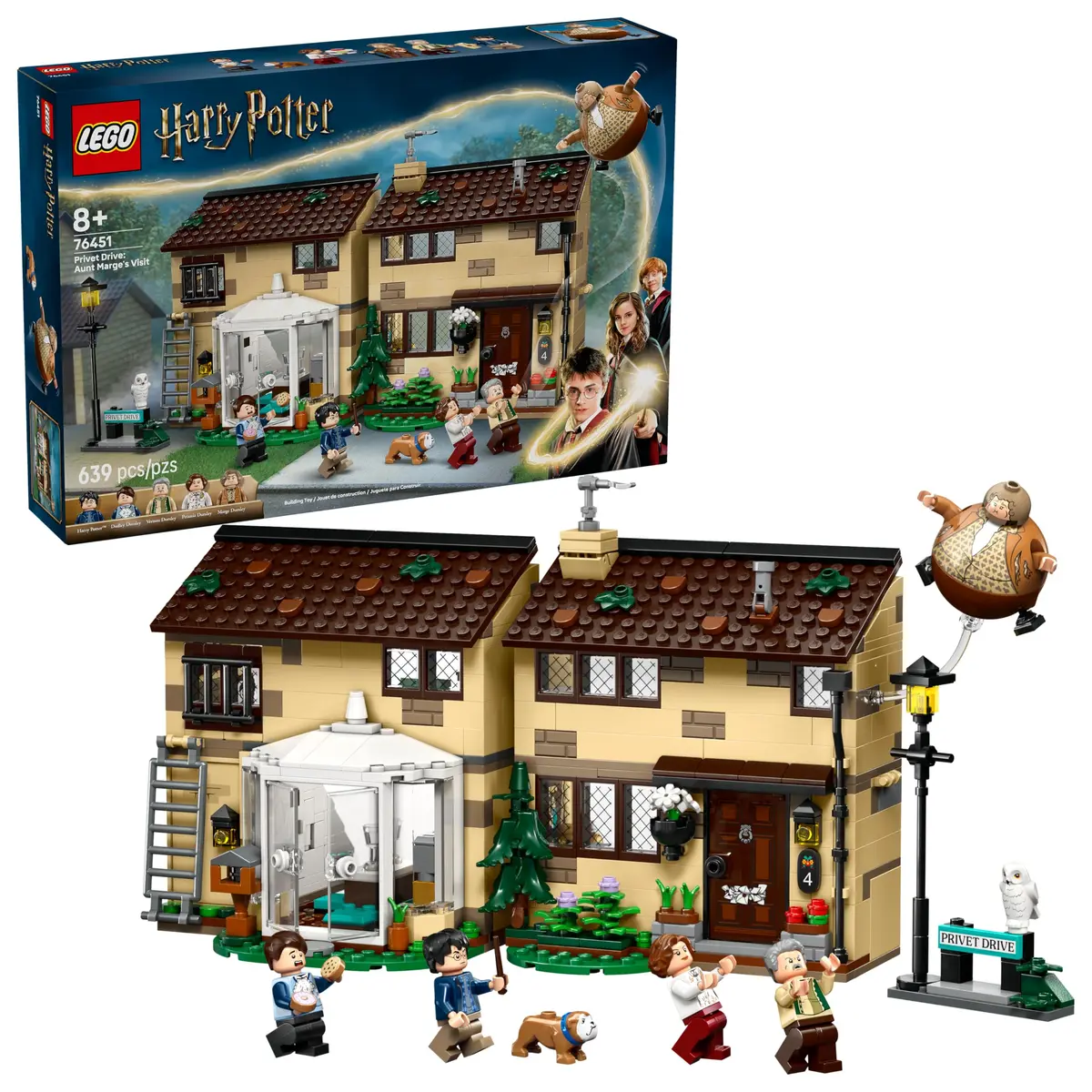 LEGO Harry Potter Rua dos Alfeneiros: A Visita da Tia 76451 (639 Peças)