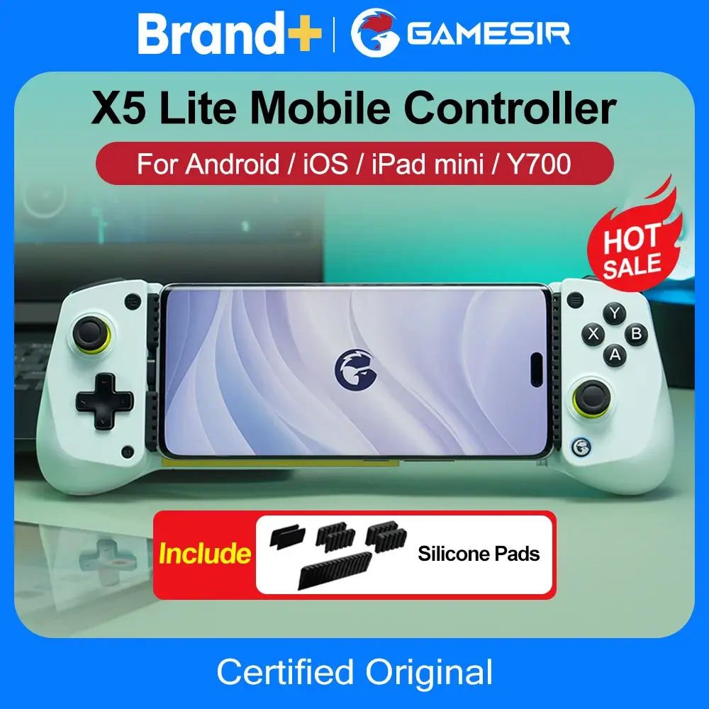 GameSir X5 Lite Gamepads de telefone móvel para iPhone 16 15 Series iPad Mini Android Tablet Controller Hall Effect Joysticks Design