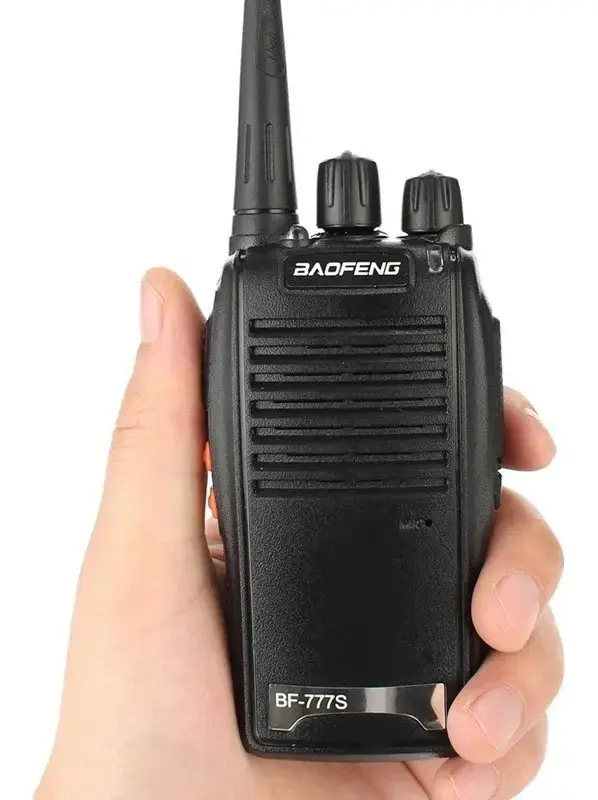 Kit 2 Radio Comunicador 777s Profissional Ht Uhf 16 Canais Preto Uhf 400-470 Mhz thumbnail 4