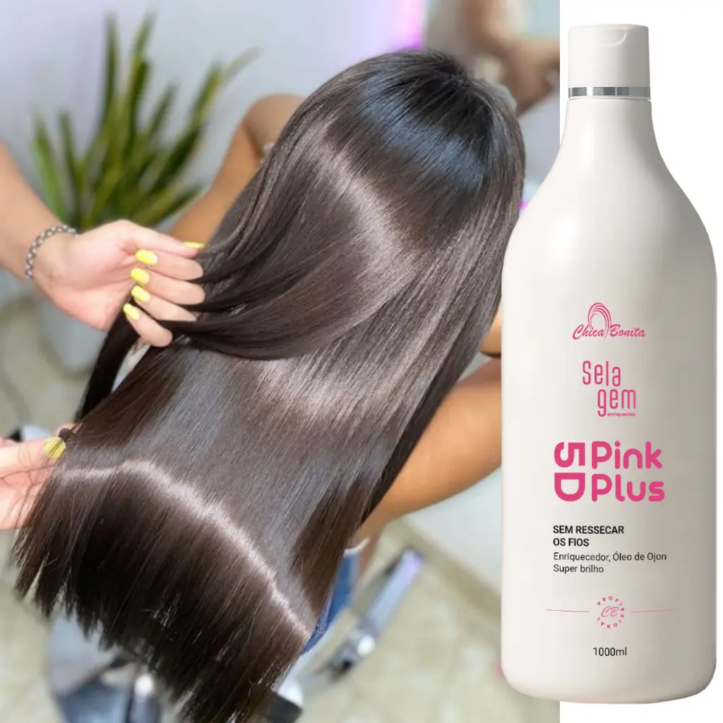 Progressiva Pink Plus 5D Profissional - Liso 100% Perfeito, Brilho Espelhado & Sem Frizz - 1