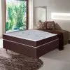Cama Box Casal Umaflex Orleans com Molas Ensacadas 58x138x188cm - Marrom/Branco - 1