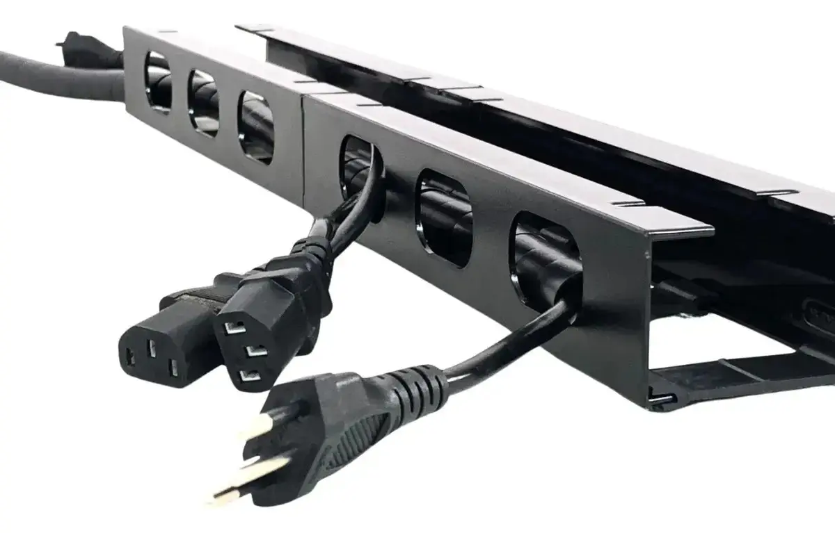 Organizador De Fios E Cabos Baixo Mesa Oculto - 0,5 Mt C/nfe Preto - 1