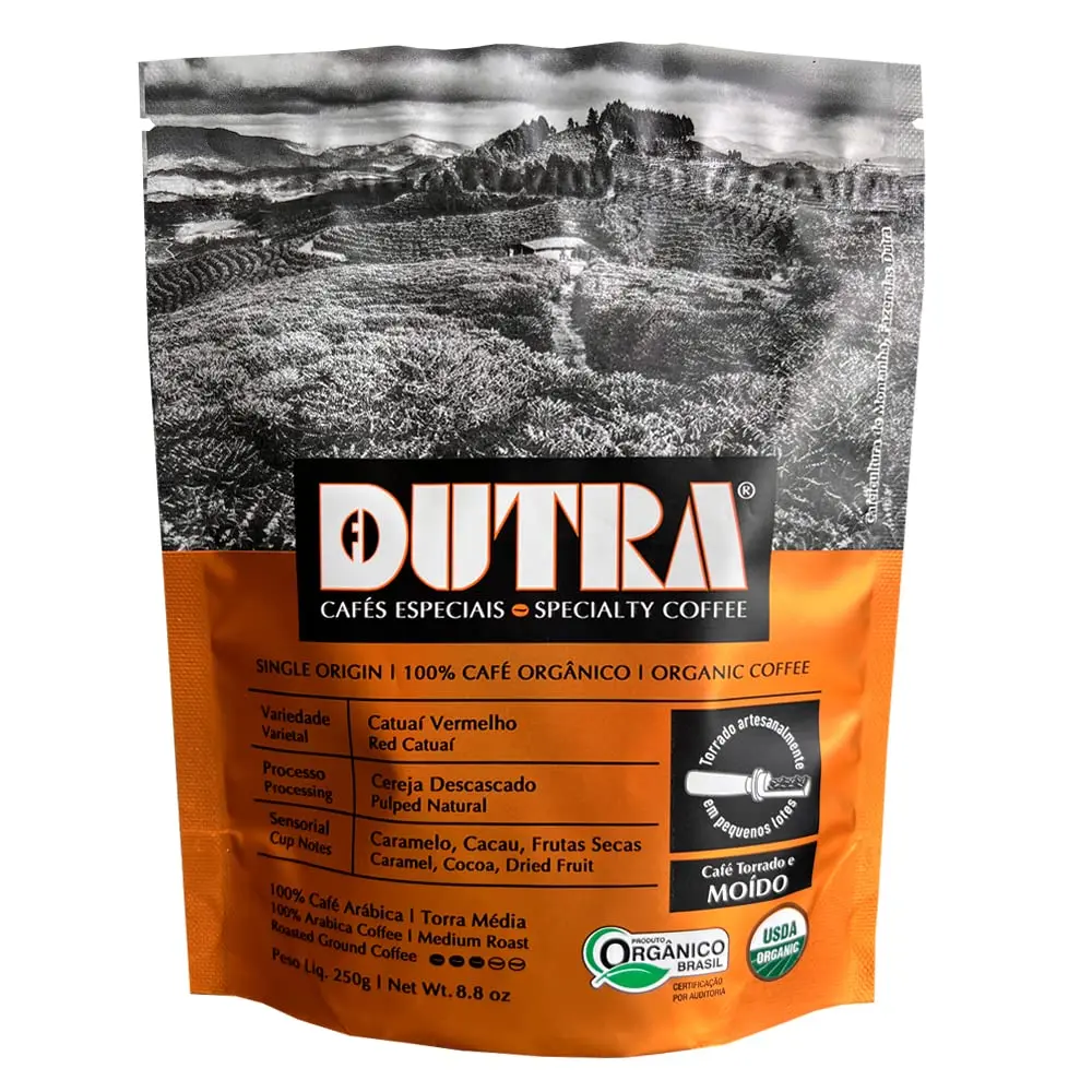 Café Dutra | Café Orgânico Especial, Torrado e Moído, Catuaí Vermelho, Torra Média, 250g - 1