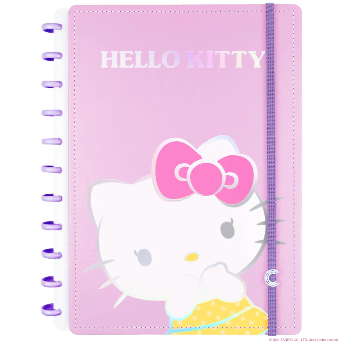 Caderno Inteligente, Grande, Hello Kitty, 200x275 mm, 80 Folhas decoradas