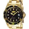 ( Taxas Inclusas) Invicta Relógio automático masculino 3044 de aço inoxidável Pro Diver, Relógio banhado a ouro, 37.5mm, Casual - 1