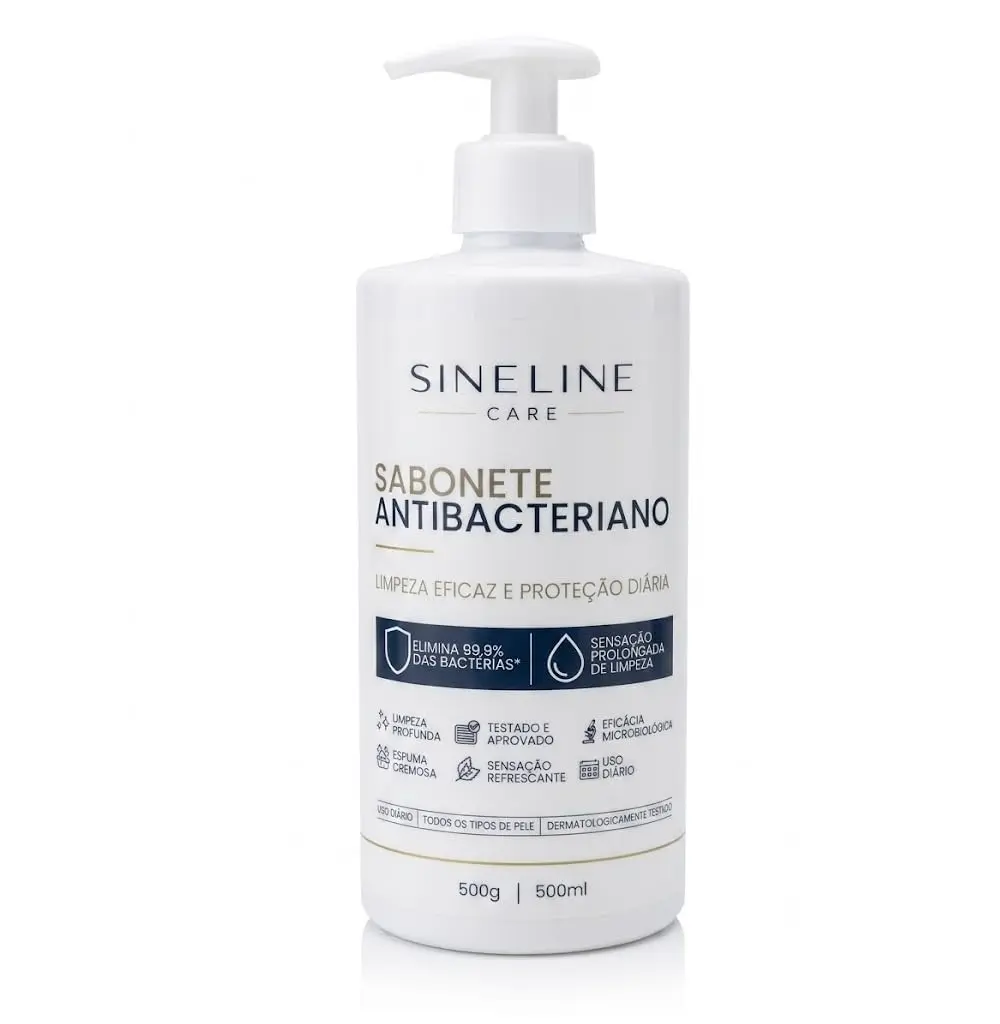 Sabonete Antibacteriano Sineline Care 500ml Clorexidina + Arnica Pump - 1