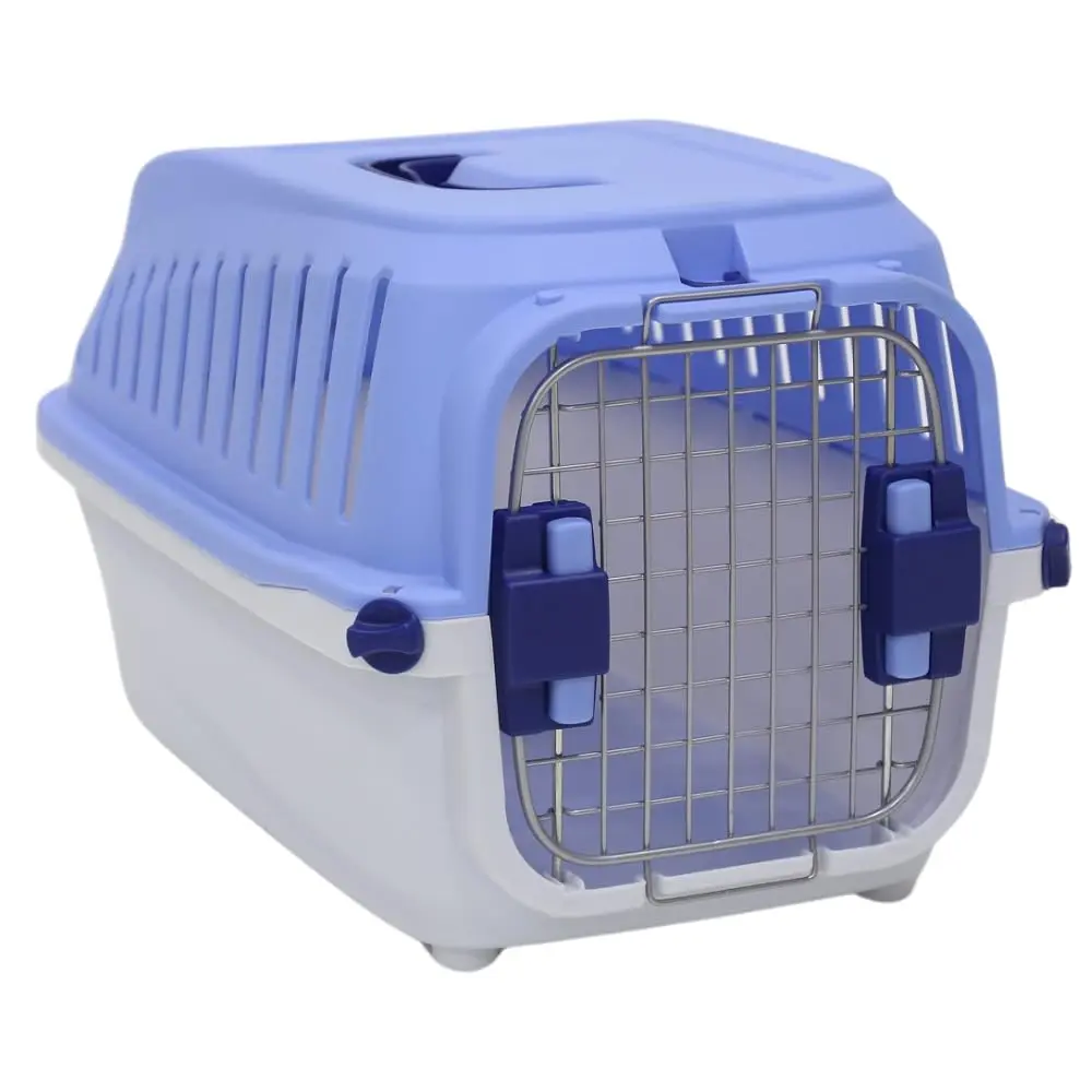 Caixa de Transporte para Cães e Gatos Chalesco Gulliver Nº 1 | Pequeno Porte, Até 6kg, Porta Metálica, Ventilação Lateral, Cores Sortidas