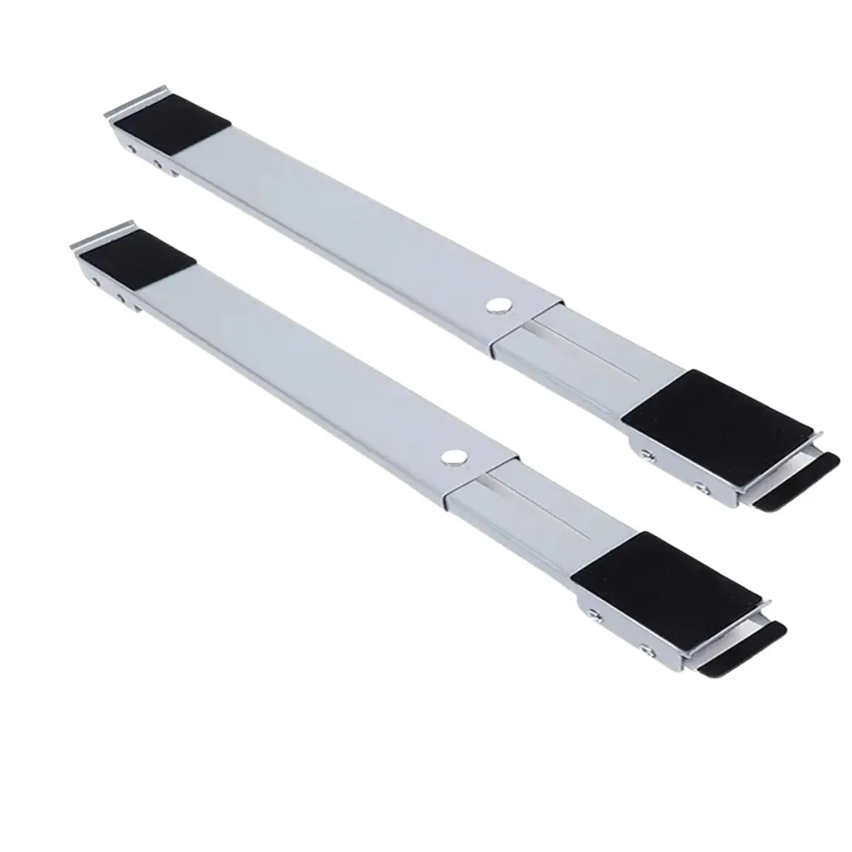 Par de Suportes Deslizantes Ajustáveis para Eletros Pesados - 40–69cm Grafite Aço Carbono com Freio e 4 Rodas