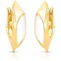 Infantil - Brinco Orgânico Argola Clique Cristal Semijoia Banhado a Ouro 18K Ania Store - 1