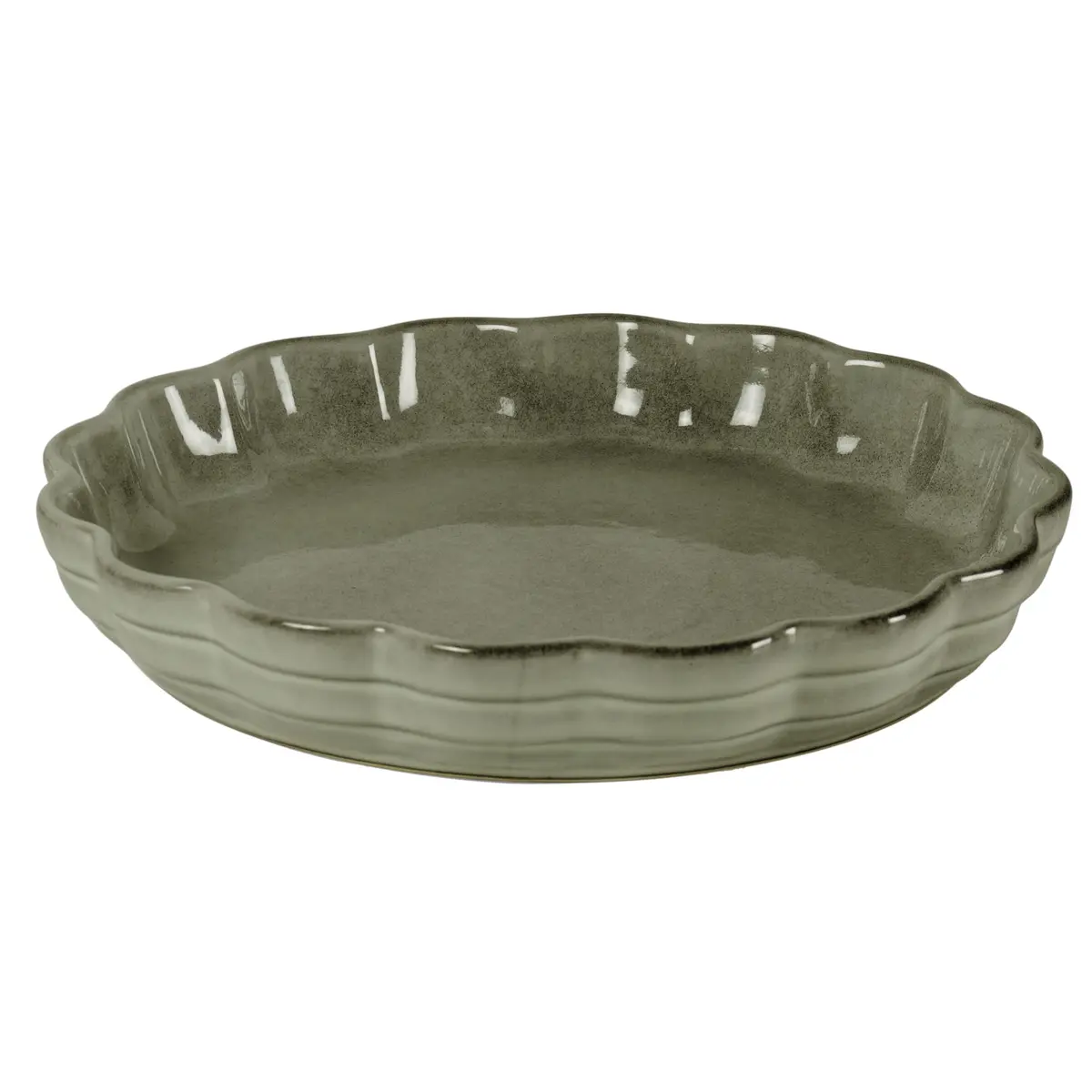Travessa Redonda - Jade - Cerâmica - 1,5L - Verde Escuro - Full Fit