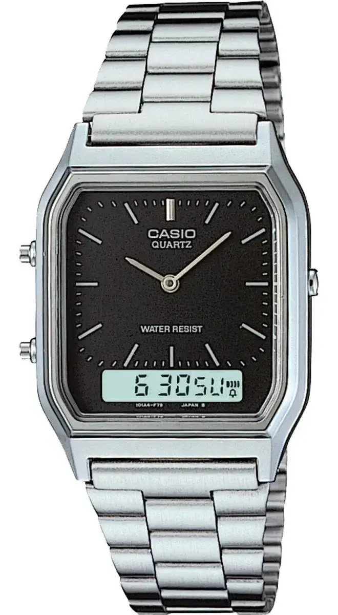 Relógio Casio Unissex Vintage Prata Aq-230a-1dmq - 1