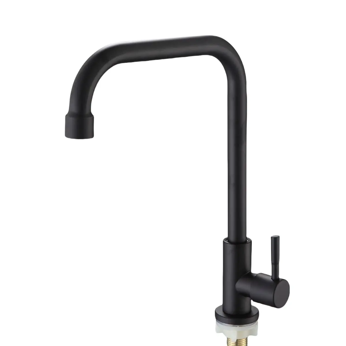 Torneira de Água Fria para Bancada de Cozinha 1/4 de Volta - Preto