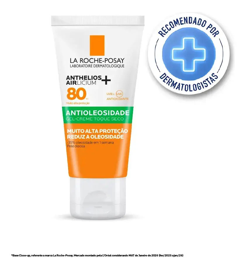 Protetor Solar Facial Antioleosidade FPS 80 Anthelios La Roche-Posay 40g thumbnail 2