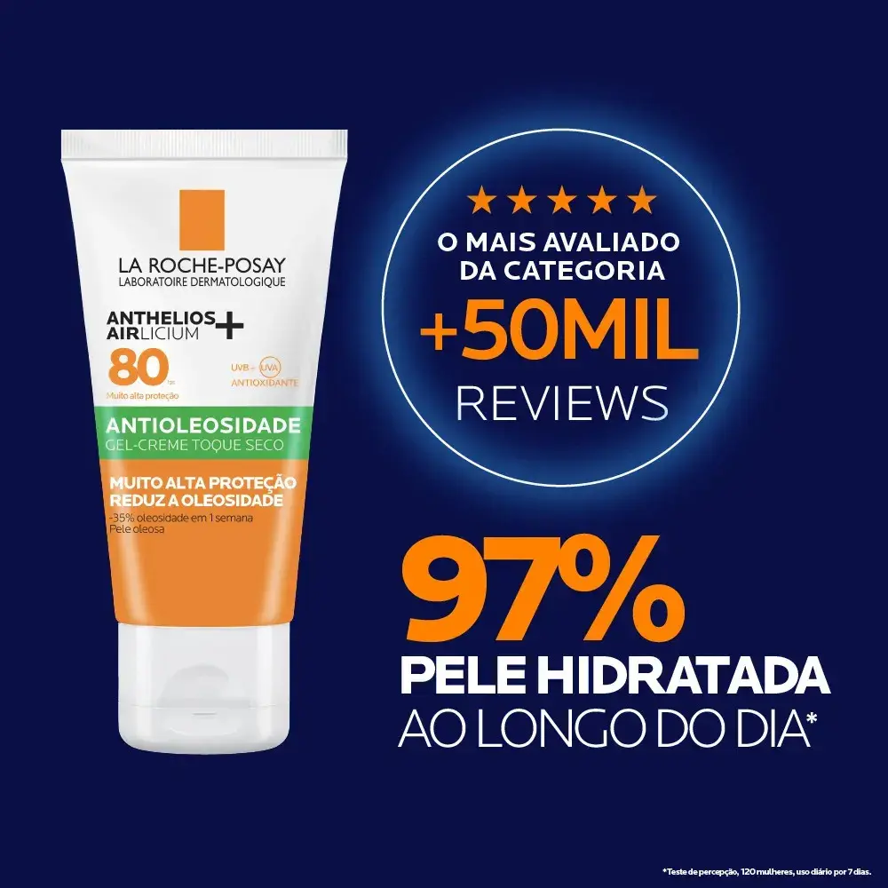 Protetor Solar Facial Antioleosidade FPS 80 Anthelios La Roche-Posay 40g thumbnail 4