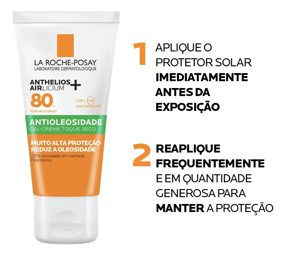 Protetor Solar Facial Antioleosidade FPS 80 Anthelios La Roche-Posay 40g thumbnail 10