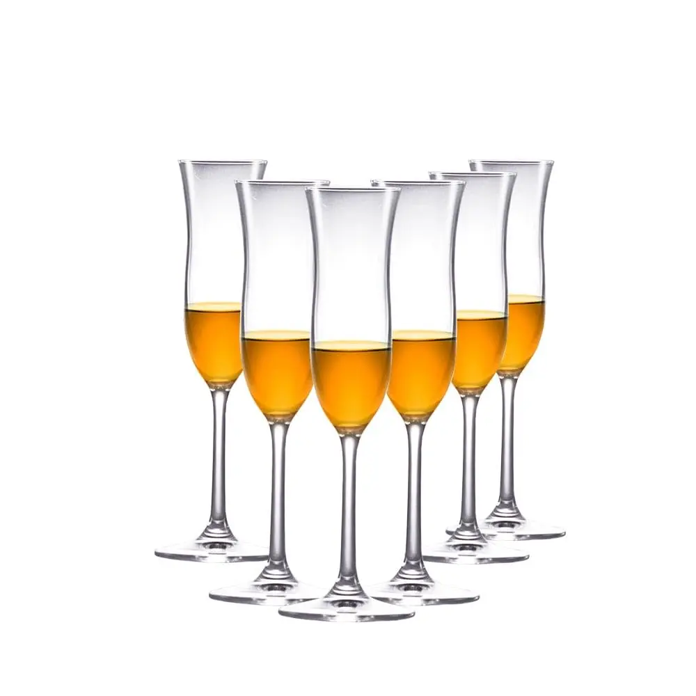 Ruvolo, Jogo 6 Taças de Cristal para Grappa e Licor 95ml